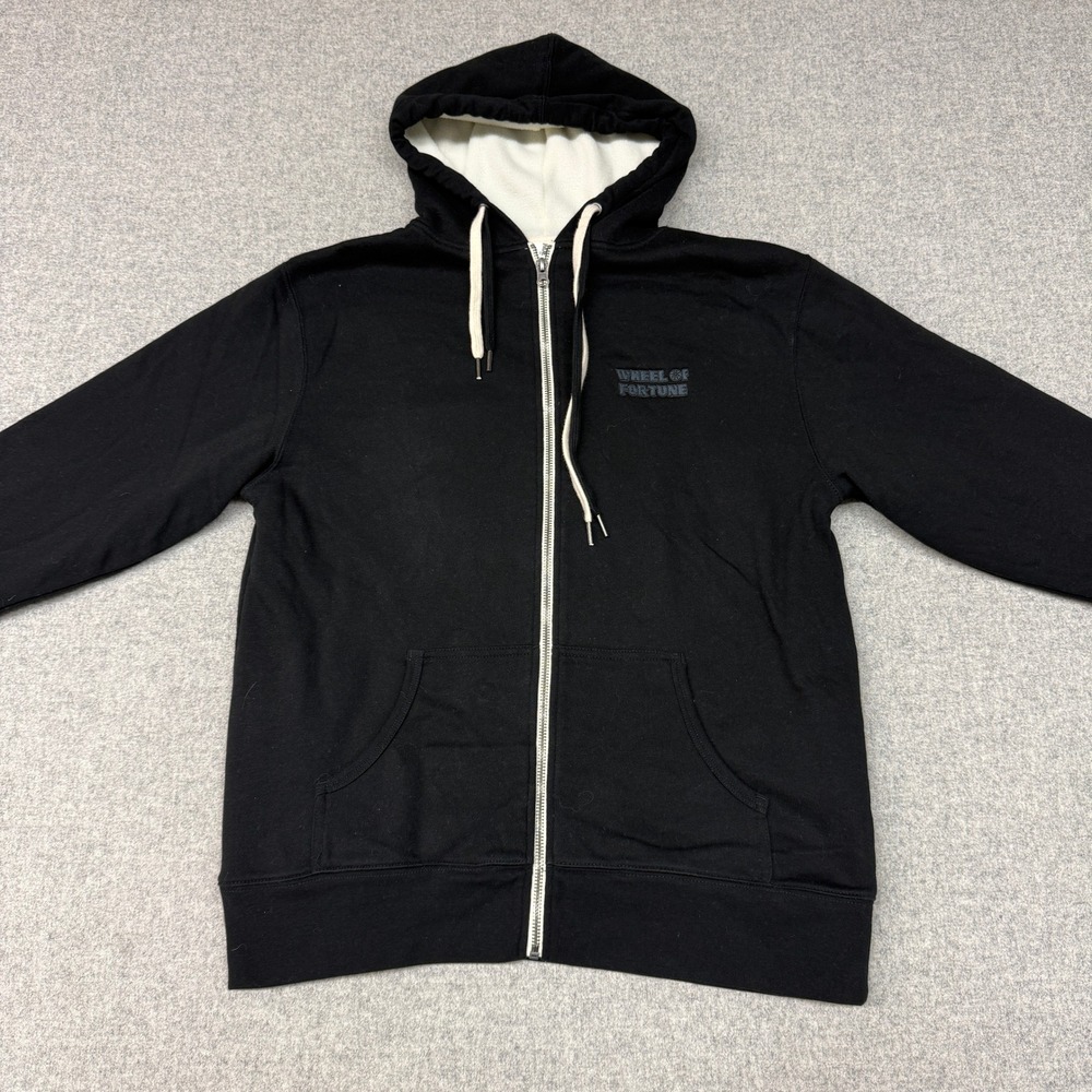 Independent Wheel of Fortune Zip Hoodie Size M Black Fleece Sweatshirt 1418